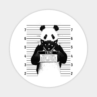 Cute Panda Crime Professional Heart Stealer Funny Panda Magnet